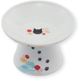 Necoichi Elevated Cat Food Bowl Series (Extra Wide Fuji)