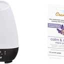 HealthSmart 500ML Essential Oil Diffuser, Humidifier and Aromatherapy Diffuser Bundle with Crane Lavender Orange Universal Vapor Pads, 12 Count (Large)