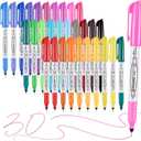 Affisure Permanent Markers, Ultra Fine Point Markers Set, 30 Assorted Colors Work on Wood, Plastic, Paper, Metal, Stone, Glass for the Artist、Kids、Adult, 30 Count