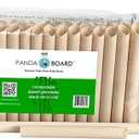 Pandaboard Compostable - Short - Bamboo Boba/Milkshake/Smoothie Straws - Unwrapped - bag of 100