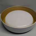 Flynix 12.5 Inch LED Flush Mount Ceiling Light Fixture, 26W, Super Bright 1350 Lumen, 3 Color 3000K/ 4000K/ 5000K, Matt White with Gold Inside, Dimmable Ceiling Lamp for Bedroom Hallway Bathroom Outdoor