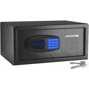 Safe Box,1 Cubic Feet Money Pistols Document Personal Screct Mini Small Safe Mounting On Floor Wall Of Home Office Hotel,Digital Electric Safety Box With Keypad Override Keys