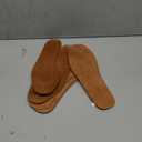Absorbent Ultra Thin Pigskin Leather Insoles for Stinky Feet-Foot and Shoe Odor Inserts for Shoes-Cinnamon Inserts and Flats for Sweaty Feet and Hyperhidrosis (4 Pair (Pack of 1))
