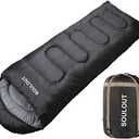 3-4 Season Sleeping Bag for Adults & Kids, Lightweight Warm Cold Weather Camping Bag with Waterproof Compression Sack – Portable for Hiking, Backpacking, Traveling & Outdoor Adventures, Size L