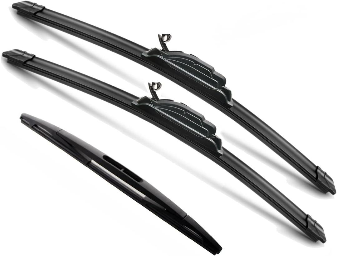 3Pcs for Cadillac Escalade Windshield Wiper Blades 2007-2014, GMC Envoy 2007 2008 2009, Original Equipment Automotive Replacement Windshield Wiper Blades for My Car - 22"/22"/12" (Set of 3) U/J HOOK
