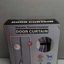 Magnetic Thermal Insulated Door Curtain, Weatherproof Noise Reducing Oxford Temporary Door Window Insulation, for Kitchen, Attic, Basement Privacy Curtains (Color : Gris , Size : 1.1x2.1m/3.61x6.89ft)