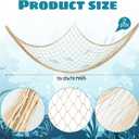 Soulchen 63 Pcs Sharks Party Decorations Including 1 Inflatable Shark Balloons 2 Natural Decorative Fish Net 60 Balloons for Under The Sea Ocean Theme Birthday Party Supplies