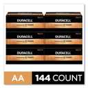 Duracell MN1500BKD Alkaline Battery with Duralock, Size Aa, Shape, (Pack of 144)