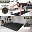 ProsourceFit Exercise Puzzle Mat -inch, EVA Interlocking Foam Floor Tiles for Home Gym, Workout Equipment, Kids Play Areas, Black, 48 SQ FT - 12 Tiles