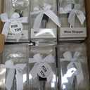 12 Pieces Wine Beverage Bottle Stopper Corks Reusable Diamond Plug Wine Corks for Wine Bottles Crystal Bottle Stopper for Wine Decorative Accessories with Individual Present Box