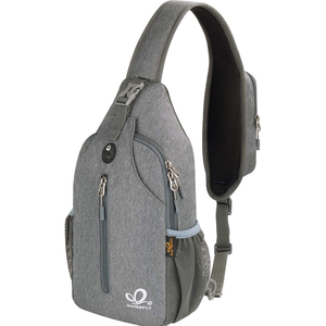 WATERFLY Crossbody Sling Backpack Sling Bag Travel Hiking Chest Bag Daypack