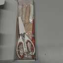 Astercook Knife Set, 13 Pieces Kitchen Knives Set with Healthy Anti-Rust Coating, Dishwasher Safe, Stainless Steel Chef Knife Sets with 6 Blade Guards, Perfect Holiday Gifts for Kitchen (Large, Cream)