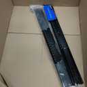 1 Pair Full Extension Ball Bearing Drawer Slides 8 10 12 14 16 18 20 22 24 Inch 100 LB Load Capacity Side Mount File Cabinet Rails Dresser Metal Runner Trash Can Kitchen (18 inch, Black)