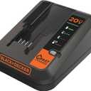 BLACK+DECKER 20V MAX Lithium Battery Charger, 2 Amp (BDCAC202B)