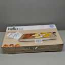 bella 12" x 22" Electric Griddle with EverGood Ceramic Nonstick Coating, Removable Temperature Probe, Dishwasher-Safe Drip Tray & Cool Touch Handles, Cook up to 15 Eggs, 1500 Watt, Oatmilk