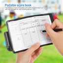 Toyvian Soccer Referee Card Set with Red Yellow Cards Holder Scorebook and Pencil for Football Volleyball Officials 4-Piece Kit