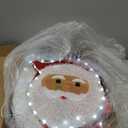 Taman 2D Christmas Santa Claus Lighted Decorations, LED Light Up Outdoor Lighted Holiday Displays Gift for Home Garden Party Yard Porch Decor