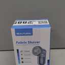 BEAUTURAL Fabric Shaver and Lint Remover, Sweater Defuzzer with 2-Speeds, 2 Replaceable Stainless Steel Blades, Battery Operated, Remove Clothes Fuzz, Lint Balls, Pills, Bobbles Gray