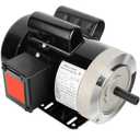 2HP Electric Motor 3450 RPM General Purpose Single Phase Motor 56C Frame 115V/230V 5/8" Shaft Diameter Rolled Steel Shell TEFC 60HZ