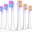 Replacement Toothbrush Heads - Compatible with Philips Sonicare Electric Toothbrushes & More Click - on Handles - 8 Pack