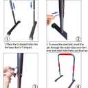 Handle Bar for Walking Pad Compatible with Walking Pad 23" Wide, Adjustable Handrail Height (31.5-43in), Heavy-Duty Steel Frame w/Non-Slip Base