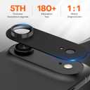 2 x Camera Lens Protector for iPhone Air, Aluminum Alloy Sapphire Glass Camera Cover Screen, Anti-drop, Case Friendly-Black