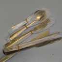 Stapava 20 Pcs Gold Silverware Set, Food-Grade Stainless Steel Flatware Sets for 4 Mirror Polished Cutlery Utensil Sets Include Dinner Knives Spoons and Forks Set Dishwasher Safe for Home Restaurant
