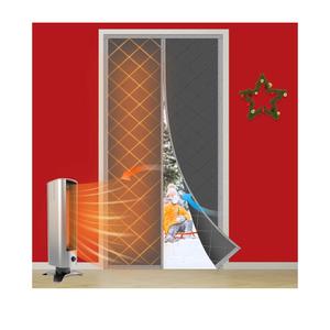 NABOWAN Magnetic Thermal Insulated Door Curtain for Winter - Fits Door Size 38" x 82", Keeps The Heat Inside The Area, Thicken Oxford Fabric & Multi-Layer Cotton, Screen Door Insulation Blanket Cover