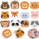 Crtiin 24 Pcs Cute Bag Clips Funny Animals Shaped Fruit Kitchen and Food Bag Clips Binder Paper Plastic for Airtight Seal Food Storage