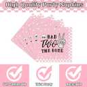 80Pcs Bad Two the Bone party Decorations Party Supplies Skeleton Themed Tableware Set Plates Napkins 20 Guests