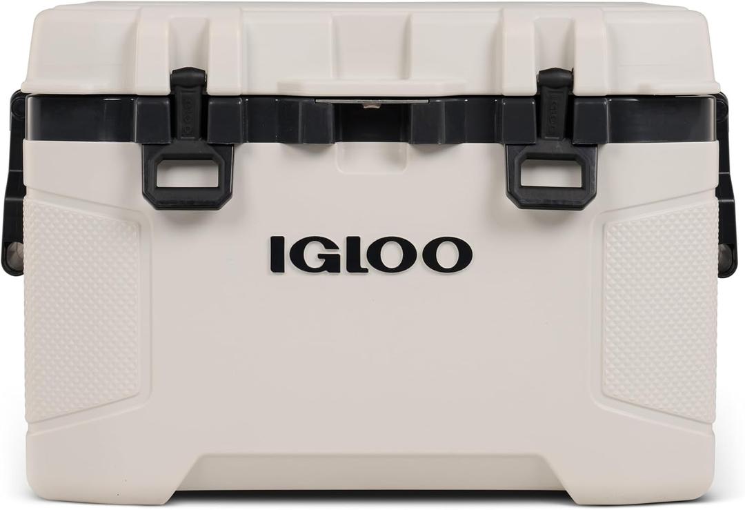 Igloo Trailmate Cooler | Insulated Hard Shell Ice Chest, 50 QT, 18"D x 25.7"W x 16.7"H