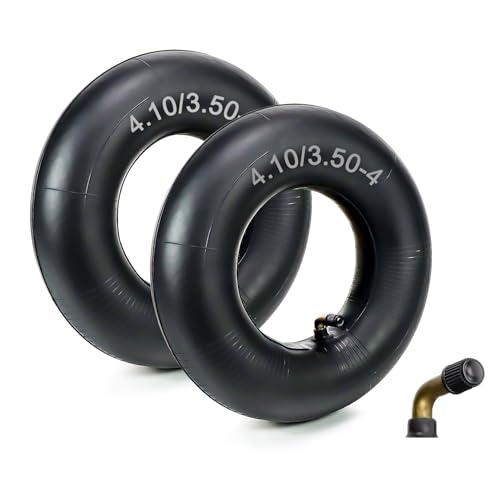 4.10/3.50-4" Lawn Tire Inner Tubes with TR-13 Straight Valve Stem (2-Pack) by Cenipar Heavy Duty Replacement for Wheelbarrow tire 4",Trunk, Tractor, Garden Carts,Golf Cart, Mowers and More