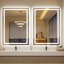 LED Bathroom Mirror with Lights, 2 Pack 24 x 36 Lighted Vanity Wall Mirror