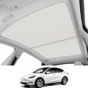 Roof Sunshades for Tesla Model Y 2021-2025, Upgraded [Cooling Tech, Heat Insulation] Non-Sag Sunroof Shade for Tesla Model Y Accessories (Not fit 2025-2026 Juniper)