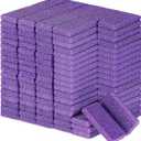 Batiyeer 600 Pcs Pumice Stone Bulk for Feet Scrubber Dead Skin Disposable Pedicure Pumice Stone Foot Shower Scrubber for Heel Cuticle Callus Remover Bath Spa,3.15 x 1.34 x 0.47 Inch(Purple)