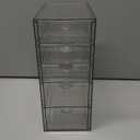 Makeup Organizer Storage with 16 Drawers, 4 Pcs Desktop Office Supplies, Desk Organizers, Clear Accessories, Dustproof Storage Drawer and for Make Up, Jewelry, Pen, Stationary