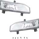 Fog Lights Compatible with 2020 2021 2022 2023 2024 Nissan Versa Halogen Fog Lights Left & Right Side