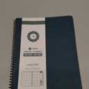 BEZEND Monthly Planner 2026-2027 (Spiral-8.5" x 11") 2 Year Calendar Book with Note Pages - Jan 26 to Dec 27-120 GSM Paper, Inner Pockets, Laminated Tabs, Vegan Leather Softcover - Dark Green