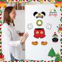 10 Pcs Christmas Cruise Door Magnets, Christmas Captain Mouse Cruise Door Decorations, Reusable Refrigerator Magnets for Cruise Ship Door Decorations