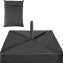 Patio Umbrella Base Cover, 42x42x5in Oxford Cloth Square Waterproof Outdoor Umbrella Stand Base Cover with Storage Bag Accessories for Yard Poolside Garden Beach Use