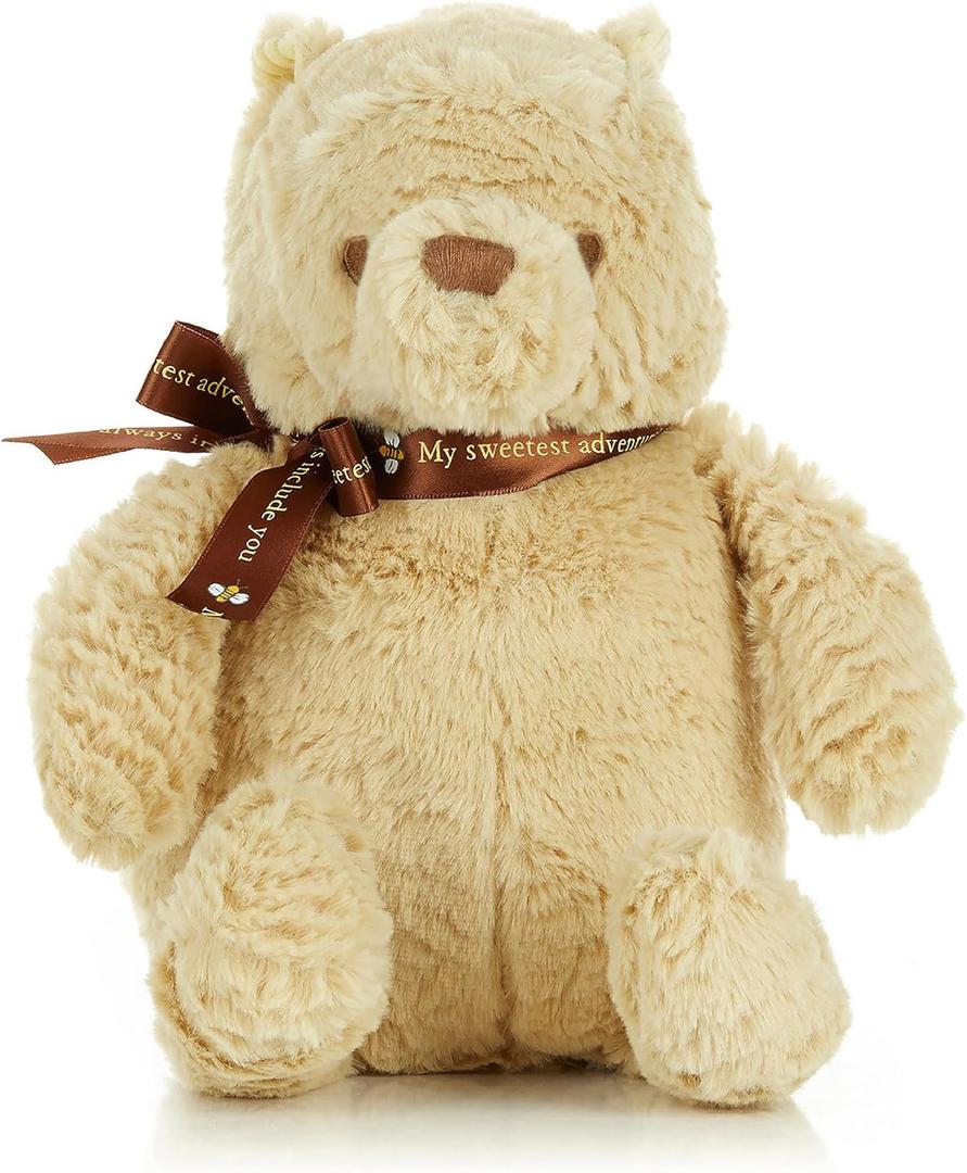 KIDS PREFERRED Baby Classic Winnie the Pooh and Friends Stuffed Animal original version 9 Inch, Pooh