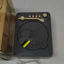 CD Player with Speakers Bluetooth Nostalgic Retro Portable CD Players for Home Wood Music Player FM Radio for HomeWired and Remote Control-Walnut Brown