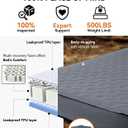 Hikenture 4" Thick Self Inflating Sleeping Pad, Foam & Air Camping Mattress, 9.5 R-Value Insulated Sleeping Mat, Portable All Season Camping Pad for Tent, Car, Cot, Truck, Full