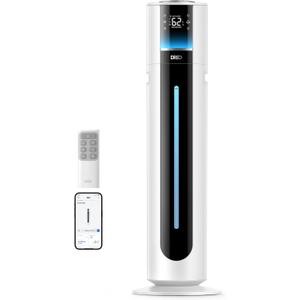 DREO 11L Humidifier Large Room 700ft, 100H Smart Cool Mist Humidifers for Bedroom, 21dB Quiet, Top Fill, Clean Tank Technology, App & Remote Control, Aroma Box, RGB, 12h Timer, White, Humidifer 747S