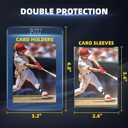 1000ct Semi Rigid Card Holders & 1000ct Card Sleeves for PSA, SGC, BGS, CSG Graded Card Submissions, Semi Rigid Baseball Cards Sleeves Protectors, PSA Graded Trading Cards Sleeve
