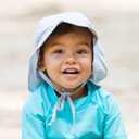 i Play Breathable Solid Flap Infant Baby Sun Protection & Swim Hat (9-18 Months)