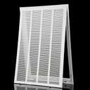 14x30 Return Air Grille [Duct Opening Size] Return Vent Cover for Wall or Ceiling,Steel Return Air Grill Removable Face/Door for 1 inch Filters(14"W x 30"H [Duct Opening])