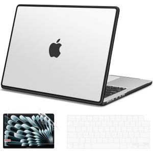 G JGOO Compatible with MacBook Pro 14 inch Case 2026-2021 M5 Pro/Max M4 M3 M2 M1 A3427 A3426 A3434 A3112 A3185 A3401 A2918 A2992 A2779 A2442, Anti-Crack Soft TPU Bumper Hard Shell Case, Frosted Clear