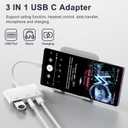 USB C to 3.5mm Jack Headphone Adapter with Charger Port,OTG Cable Adapter, Type C to Aux Audio Earphones Splitter for iPhone Samsung Galaxy S22 Ultra S21 S20 i-Pad Pro Air Pixel 4 Laptops