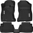 OEDRO Floor Mats for 2018-2023 Subaru Crosstrek / 2018-2023 Impreza, Custom Fit for Subaru Crosstrek Accessories TPE All Weather Waterproof Car Floor Mats, Black, 